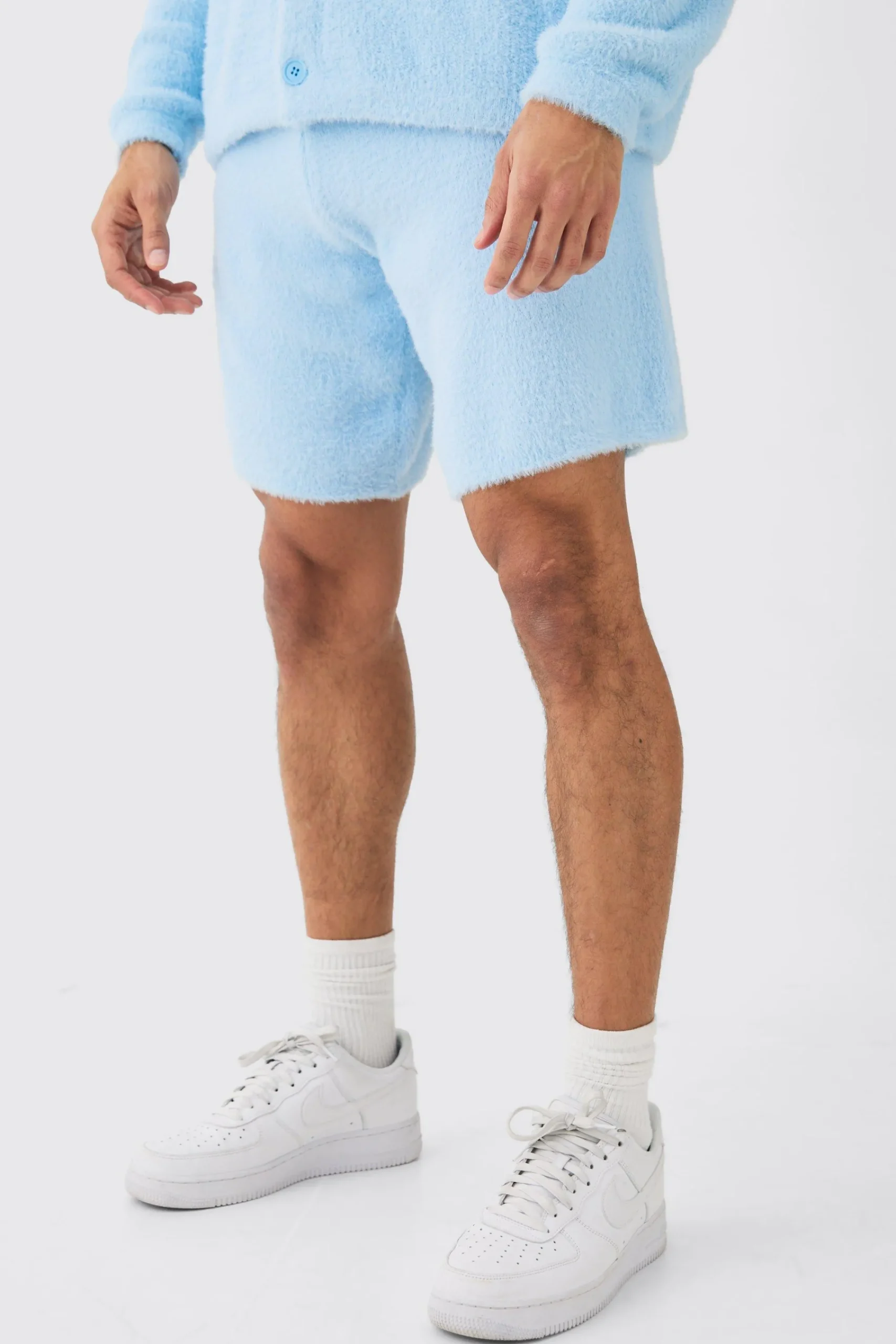 boohooMAN Fluffy Relaxed Short In | UK| Shorts