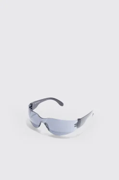 boohooMAN Frameless Plastic Sunglasses In | UK| Sunglasses