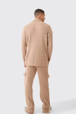 boohooMAN Funnel Neck Marl Ribbed Knit Jumper | UK| Knitwear