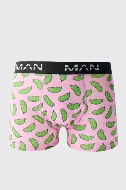 boohooMAN Gherkins Print Boxers | UK| Underwear & Socks|Underwear & Socks