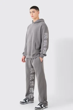 boohooMAN Gothic B Oversized Gusset Tracksuit | UK| Tracksuits