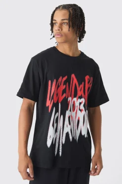 Graffiti Printed T-Shirt | UK^boohooMAN