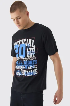 Grunge Varsity Official Printed T-Shirt | UK^boohooMAN