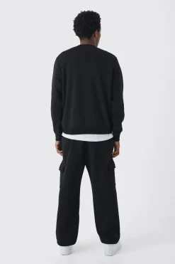 boohooMAN 330GSM Basic Crew Neck Sweatshirt | UK| Hoodies & Sweatshirts