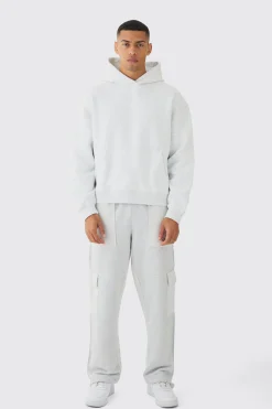 boohooMAN 330GSM Basic Oversized Boxy Hoodie | UK| Hoodies & Sweatshirts