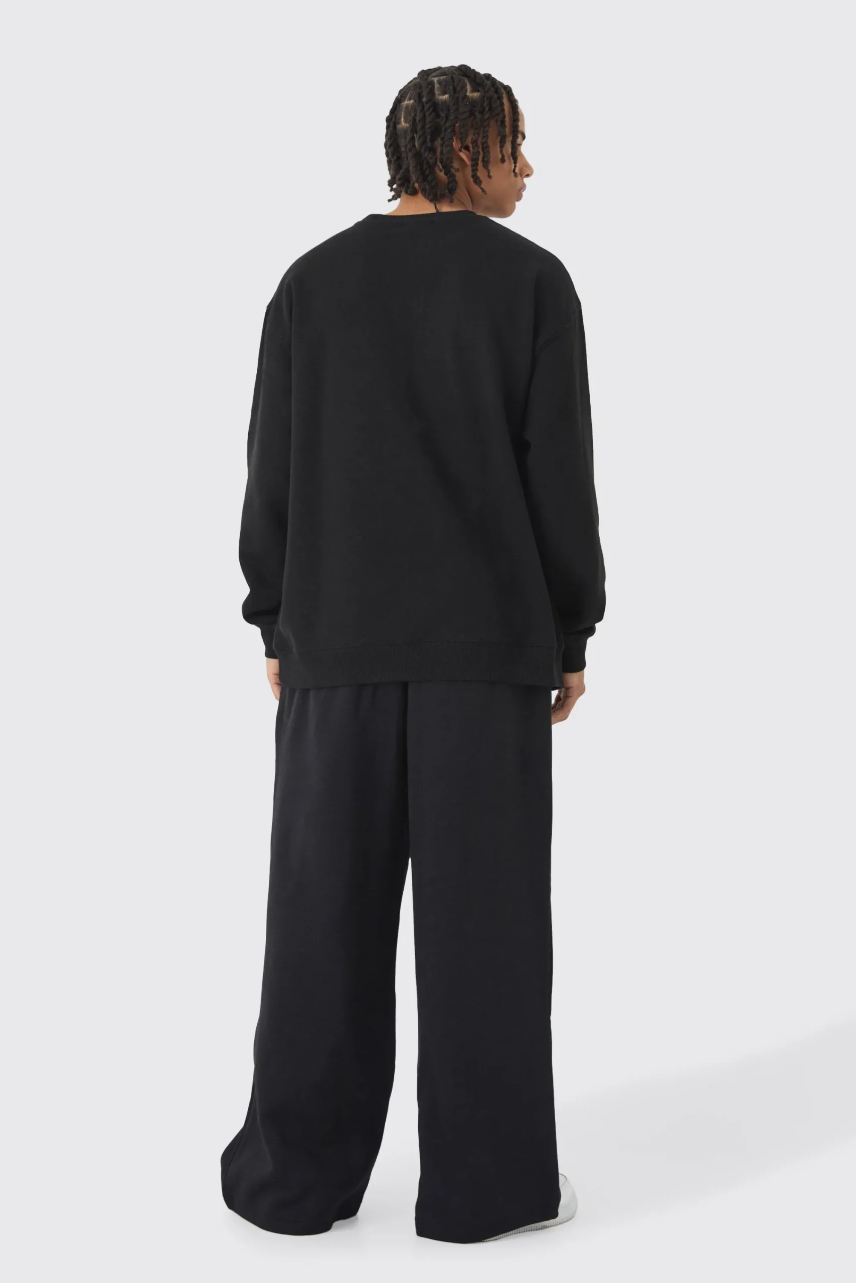 boohooMAN 330GSM Extreme Wide Leg Basic Jogger | UK| Joggers