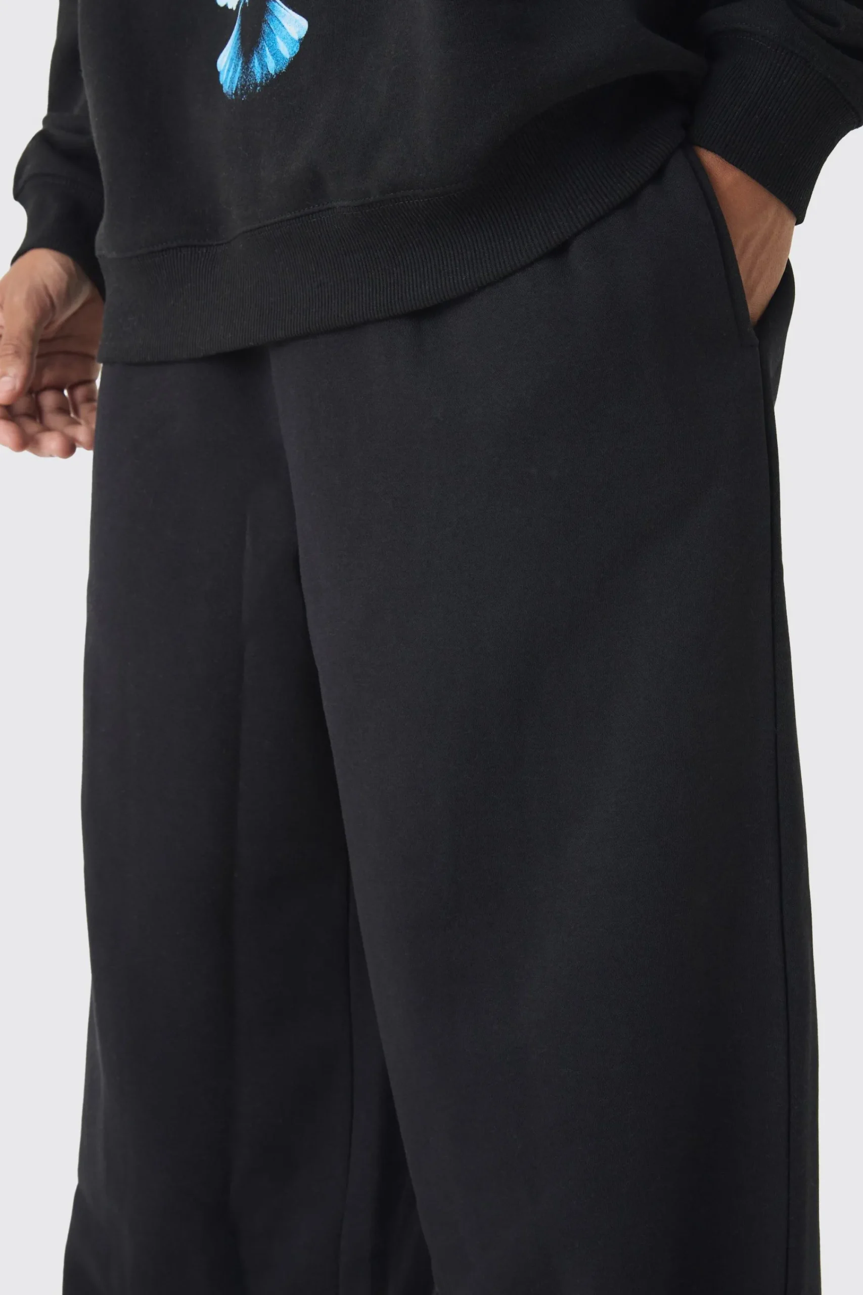 boohooMAN 330GSM Extreme Wide Leg Basic Jogger | UK| Joggers