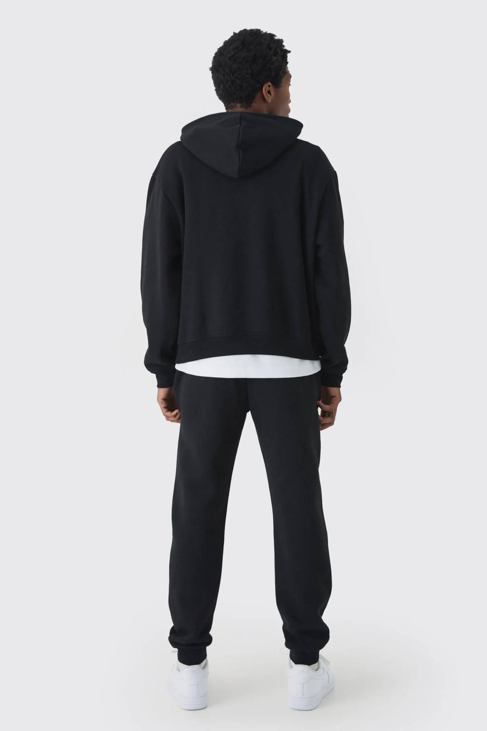 boohooMAN 330GSM Oversized Boxy Over The Head Hoodie With Woven Branding | UK| Hoodies & Sweatshirts|Joggers