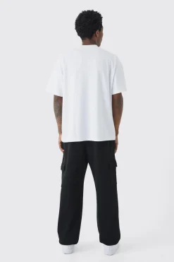 boohooMAN 330GSM Oversized Fit Basic Cargo Jogger | UK| Joggers