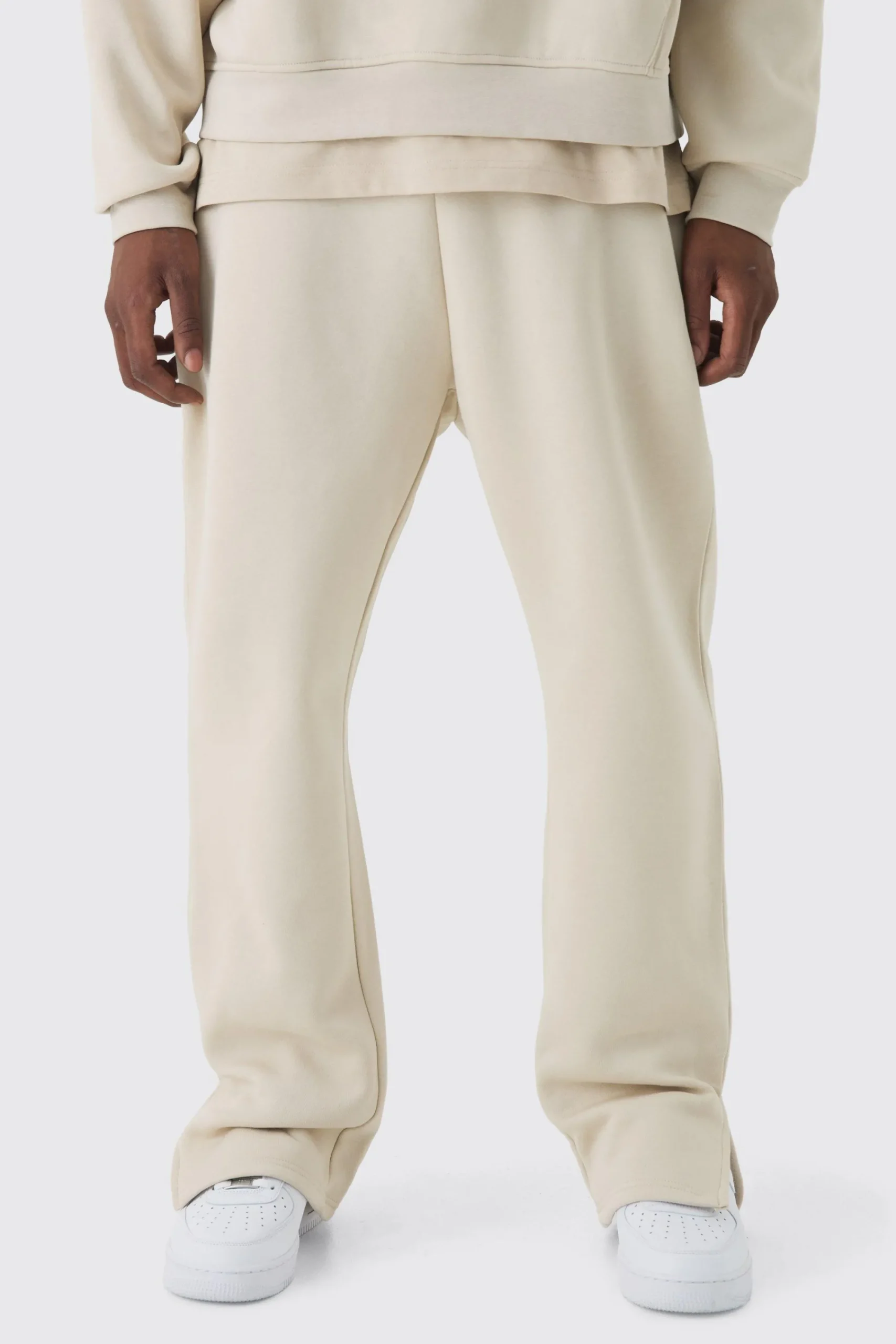 boohooMAN 330GSM Regular Fit Split Hem Jogger | UK| Joggers