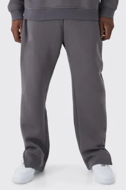 boohooMAN 330GSM Relaxed Fit Embroidered Text Peached Jogger | UK| Trousers|Joggers