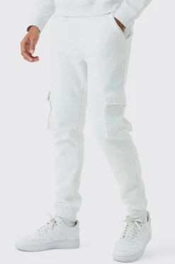 boohooMAN 330GSM Skinny Fit Cargo Jogger | UK| Joggers