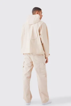 boohooMAN Half Zip Hooded Cagoule | UK| Coats & Jackets