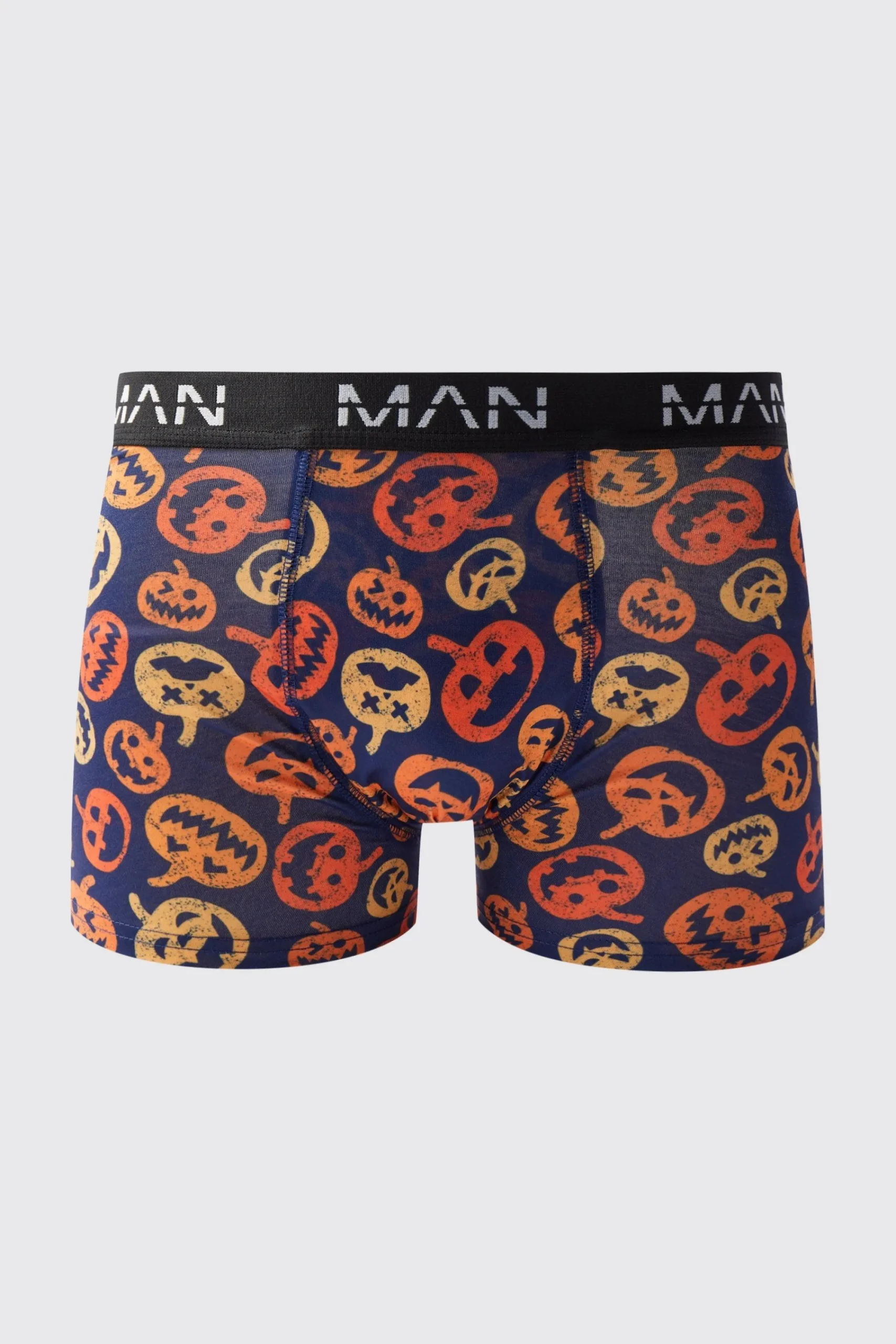 boohooMAN Halloween Pumpkin Print Boxers | UK| Underwear & Socks|Underwear & Socks