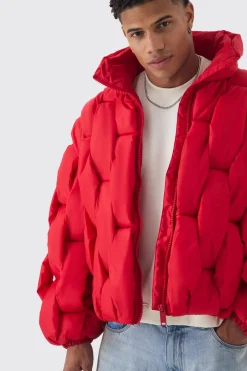 boohooMAN Hand Weft Padded Puffer | UK| Coats & Jackets