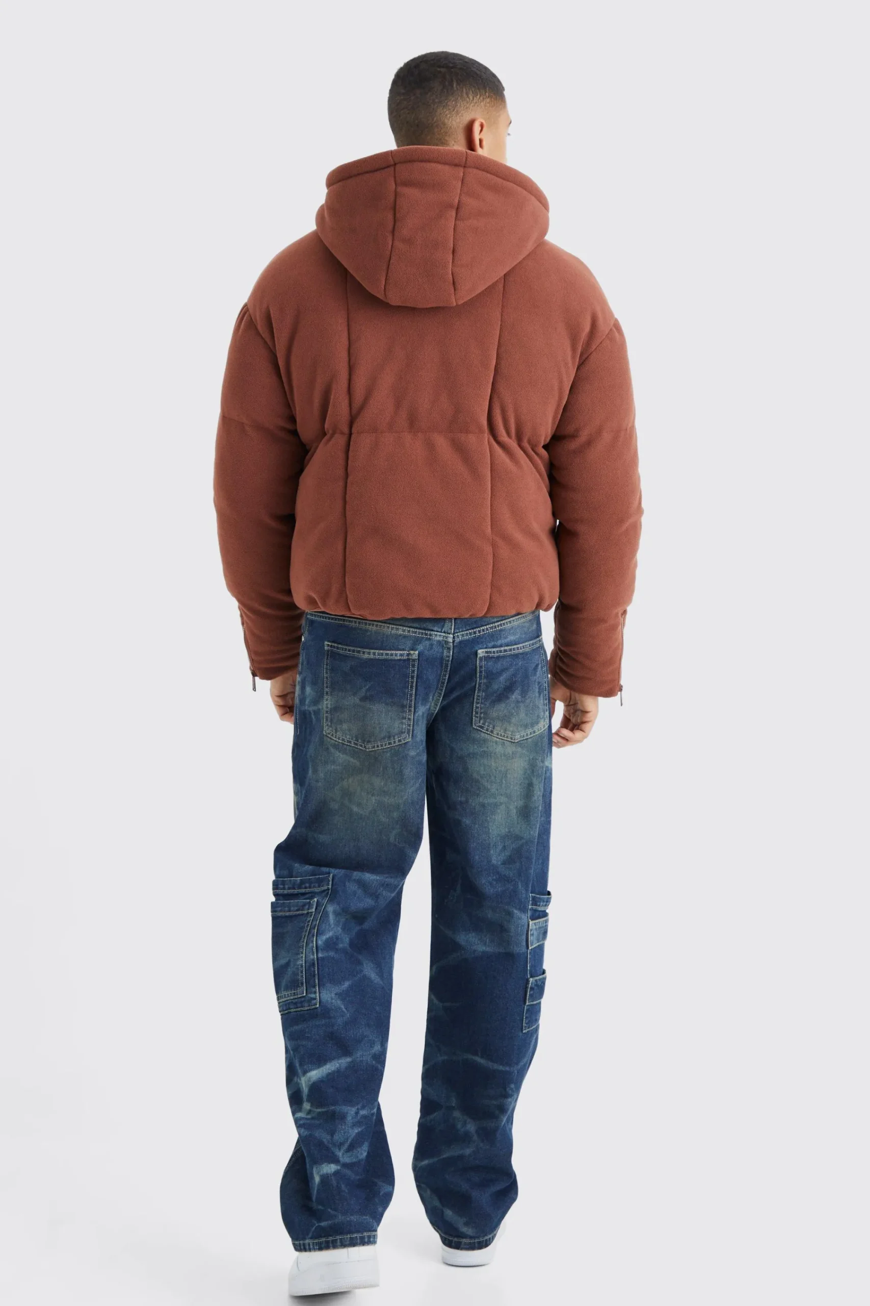 boohooMAN Heavy Fleece Hooded Puffer | UK| Coats & Jackets