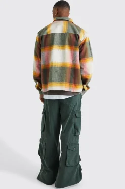 boohooMAN Heavyweight Check Boxy Overshirt | UK| Shirts