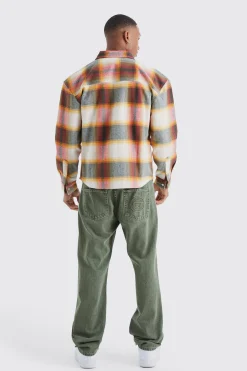 boohooMAN Heavyweight Check Boxy Overshirt | UK| Shirts