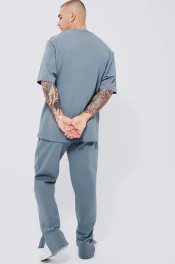 boohooMAN Heavyweight Embossed New York Baseball Tracksuit | UK| Sets & Co-Ords|Tracksuits