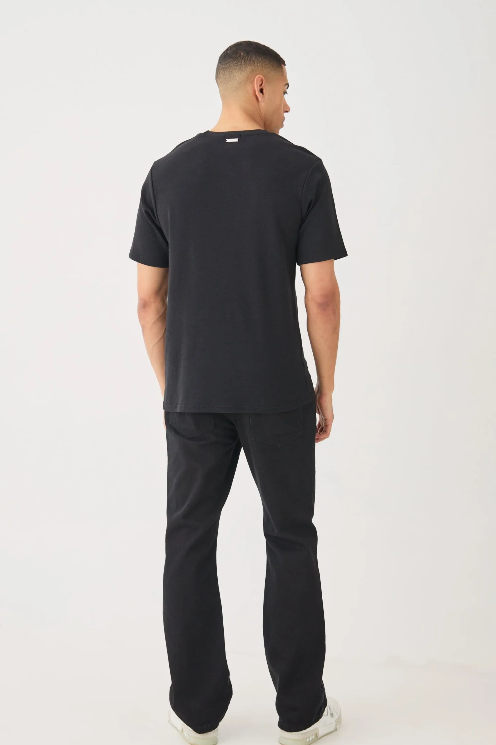 Heavyweight Interlock Abstract Puff Print T-shirt | UK^boohooMAN