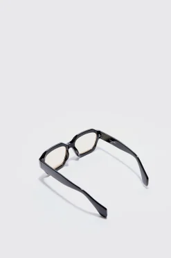 boohooMAN Hexagonal Sunglasses In | UK| Sunglasses