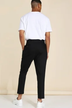 boohooMAN High Rise Tapered Crop Tailored Trouser | UK| Suits & Tailoring|Trousers