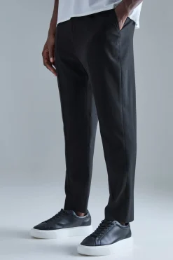 boohooMAN High Rise Tapered Crop Tailored Trouser | UK| Suits & Tailoring|Trousers