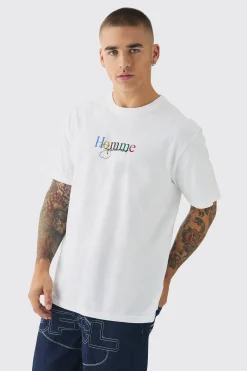 Homme Athletic Printed T-Shirt | UK^boohooMAN