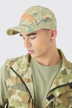 boohooMAN Homme Camo Cap In | UK| Hats & Caps