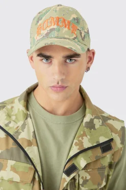 boohooMAN Homme Camo Cap In | UK| Hats & Caps