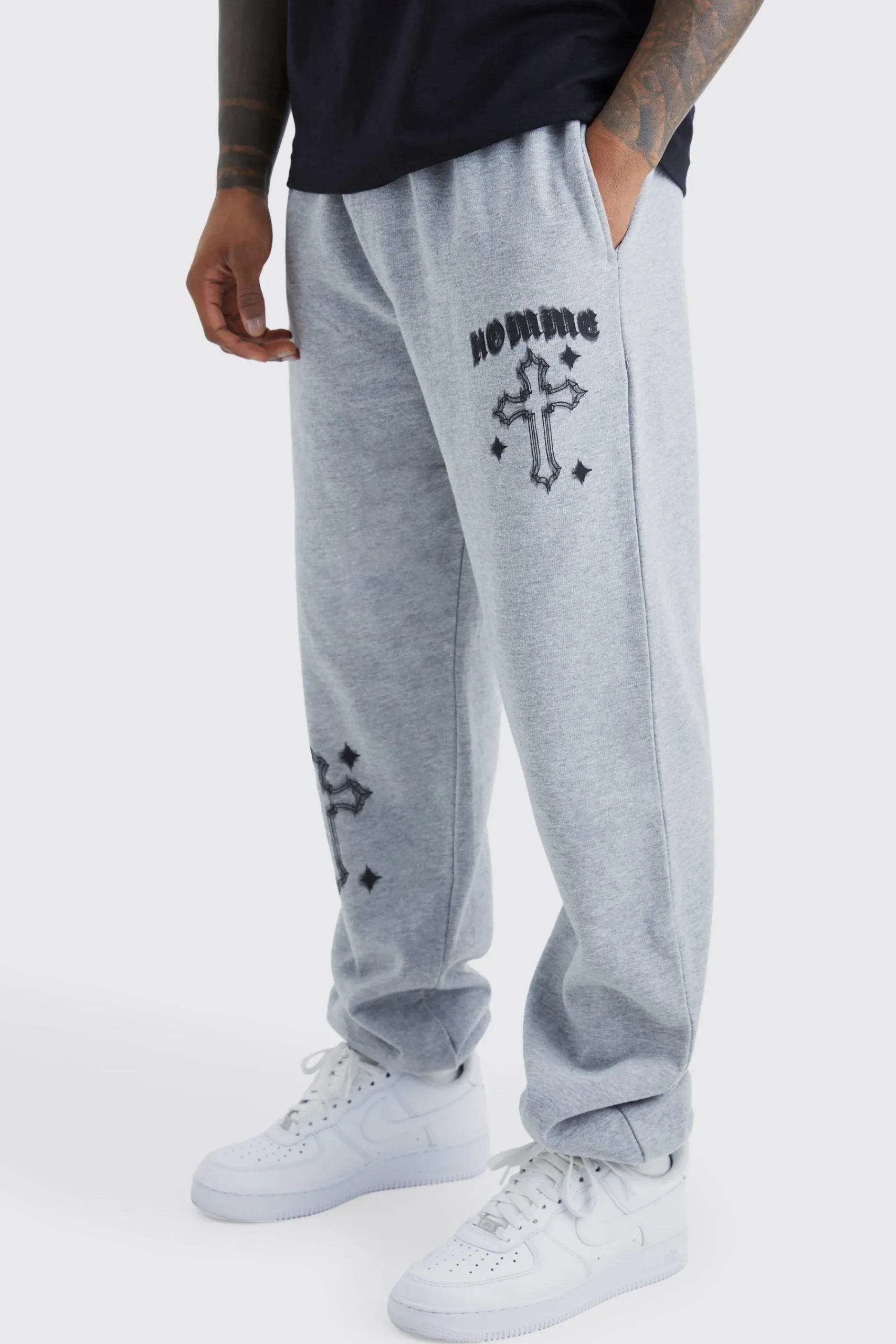 boohooMAN Homme Graphic Jogger | UK| Trousers|Joggers