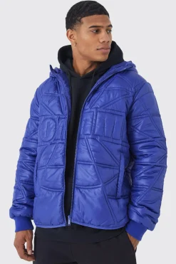 boohooMAN Homme Quilted Puffer With Hood | UK| Coats & Jackets