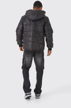 boohooMAN Homme Quilted Puffer With Hood | UK| Coats & Jackets