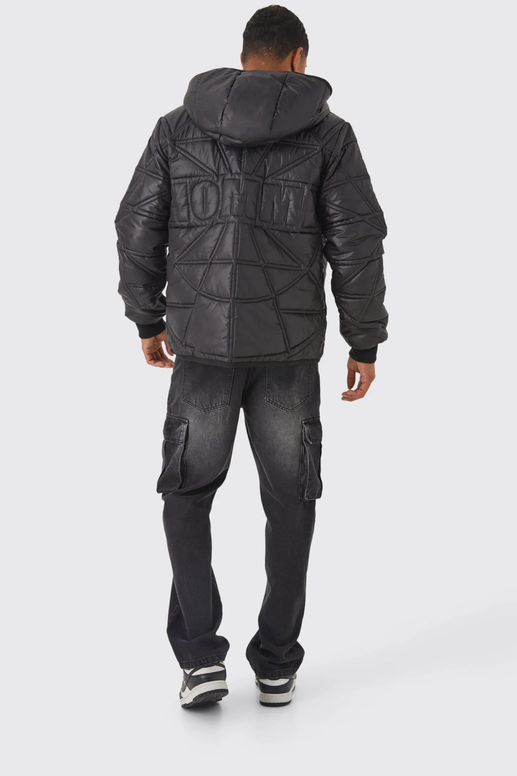 boohooMAN Homme Quilted Puffer With Hood | UK| Coats & Jackets