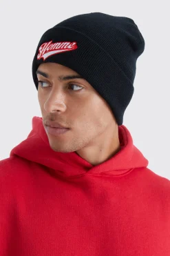 boohooMAN Homme Varsity Beanie | UK| Hats & Caps