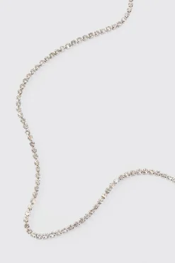 boohooMAN Iced Chain Necklace In | UK| Jewellery & Watches