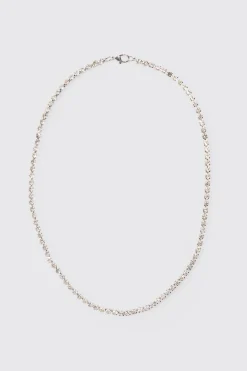 boohooMAN Iced Chain Necklace In | UK| Jewellery & Watches