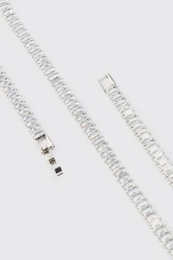 boohooMAN Iced Necklace In | UK| Jewellery & Watches