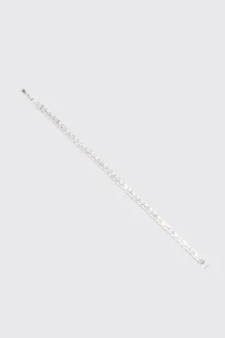 boohooMAN Iced Tennis Chain Bracelet | UK| Jewellery & Watches