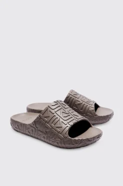 boohooMAN Inflated Bm Moulded Slider | UK| Sliders & Slippers