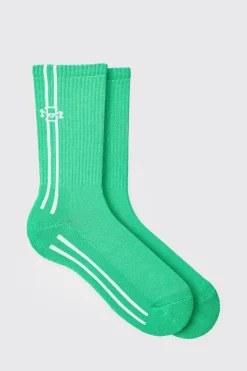 boohooMAN Jacquard BM Sports Stripe Sock In | UK| Underwear & Socks|Underwear & Socks