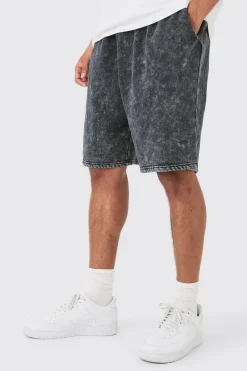 boohooMAN Jersey Acid Washed Jort | UK| Shorts