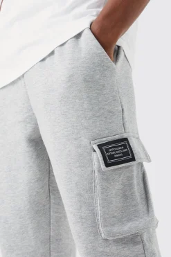 boohooMAN Jersey Cargo Jogger With Woven Tab | UK| Trousers|Cargos