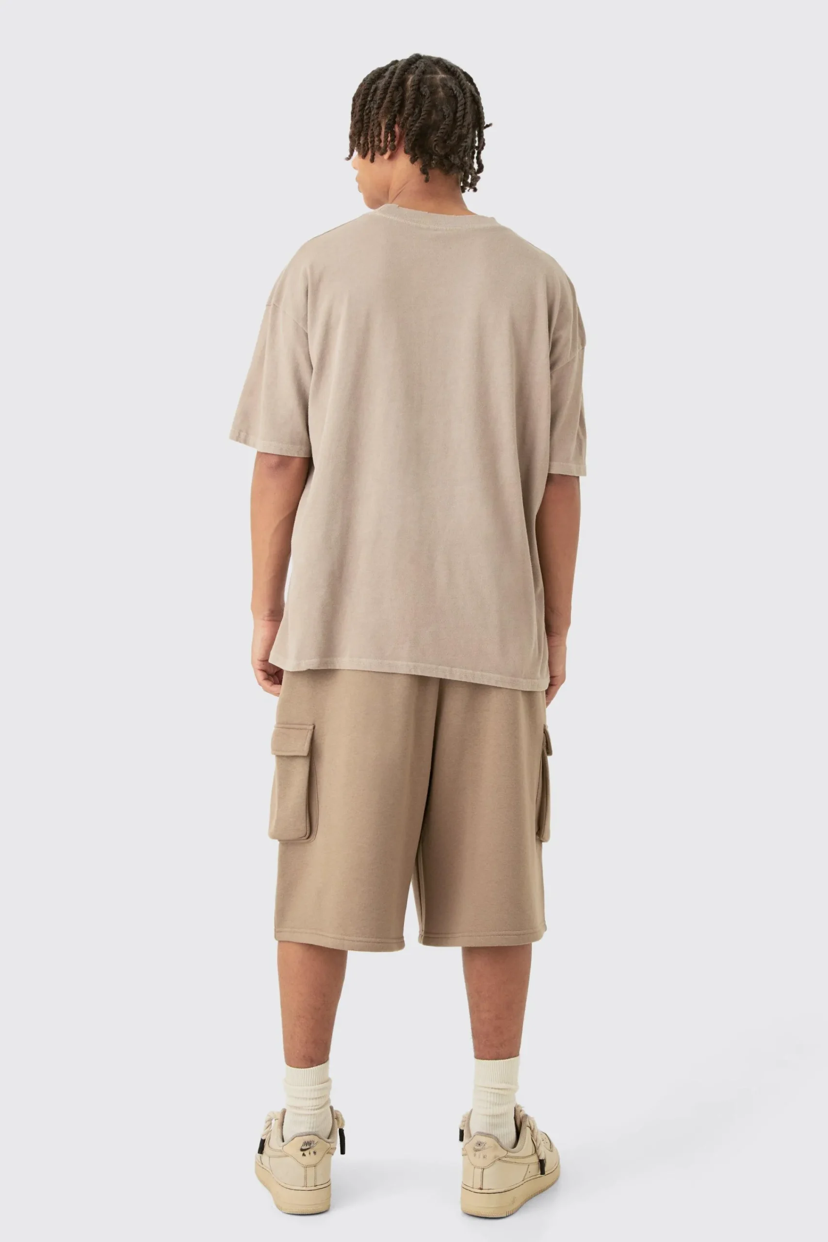 boohooMAN Jersey Cargo Long Jort | UK| Trousers|Shorts