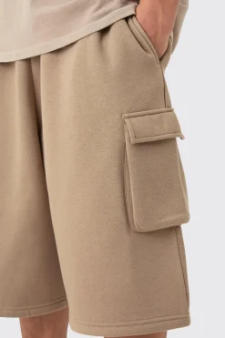 boohooMAN Jersey Cargo Long Jort | UK| Trousers|Shorts