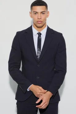 boohooMAN Jersey Skinny Single Breasted Suit Jacket | UK| Suits & Tailoring