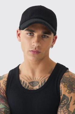 boohooMAN Knitted Baseball Cap | UK| Hats & Caps