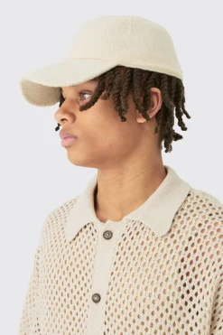 boohooMAN Knitted Baseball Cap | UK| Hats & Caps