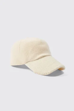boohooMAN Knitted Baseball Cap | UK| Hats & Caps