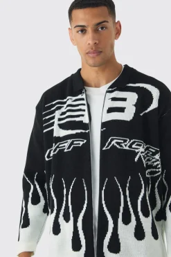 boohooMAN Knitted Moto Bomber Jacket In | UK| Knitwear|Coats & Jackets